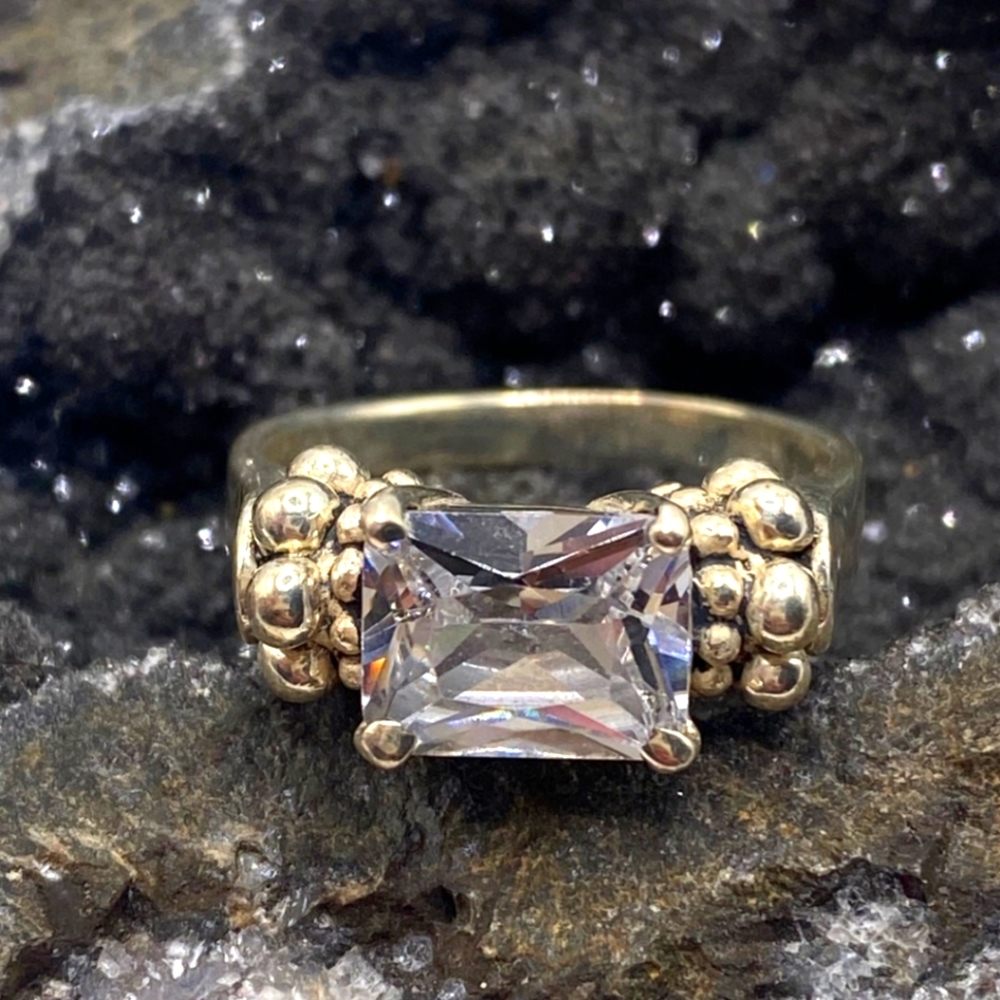 💍Vintage  925 Stamped Clearstone💍
